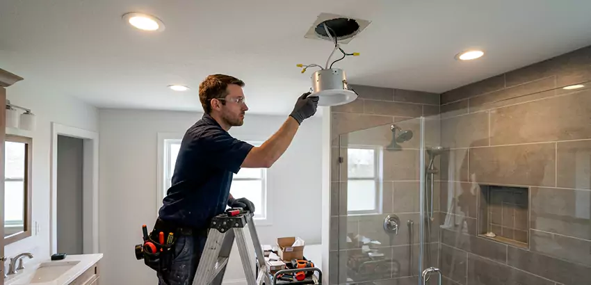 Bathroom and Shower Recessed Lighting Installation in Lithia