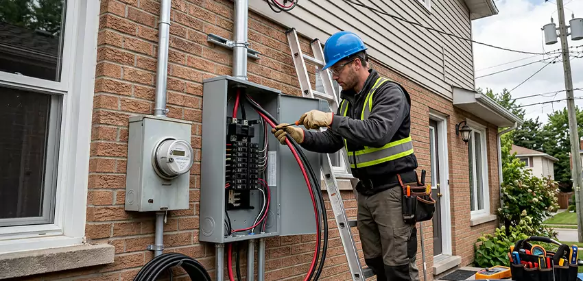 Outdoor Subpanel Installation in Lithia