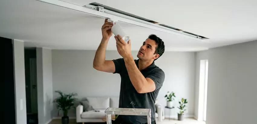 Recessed Track Lighting Installation in Lithia